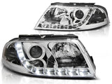 Led Tagfahrlicht Scheinwerfer in chrom für VW Passat 3BG 09.2000-03.2005