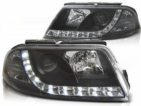 LED Scheinwerfer mit Tagfahrlicht 09.2000-03.2005 für VW Passat 3BG schwarze