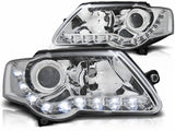 Led Scheinwerfer Set in chrom für VW Passat 3C 03.05-10