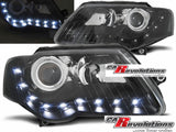 Led Scheinwerfer Set in schwarz für VW Passat 3C 03.05-10