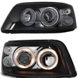 Angel Eyes Scheinwerfer schwarz VW T5 03-09 mit Ringbeleuchtung für Tuning