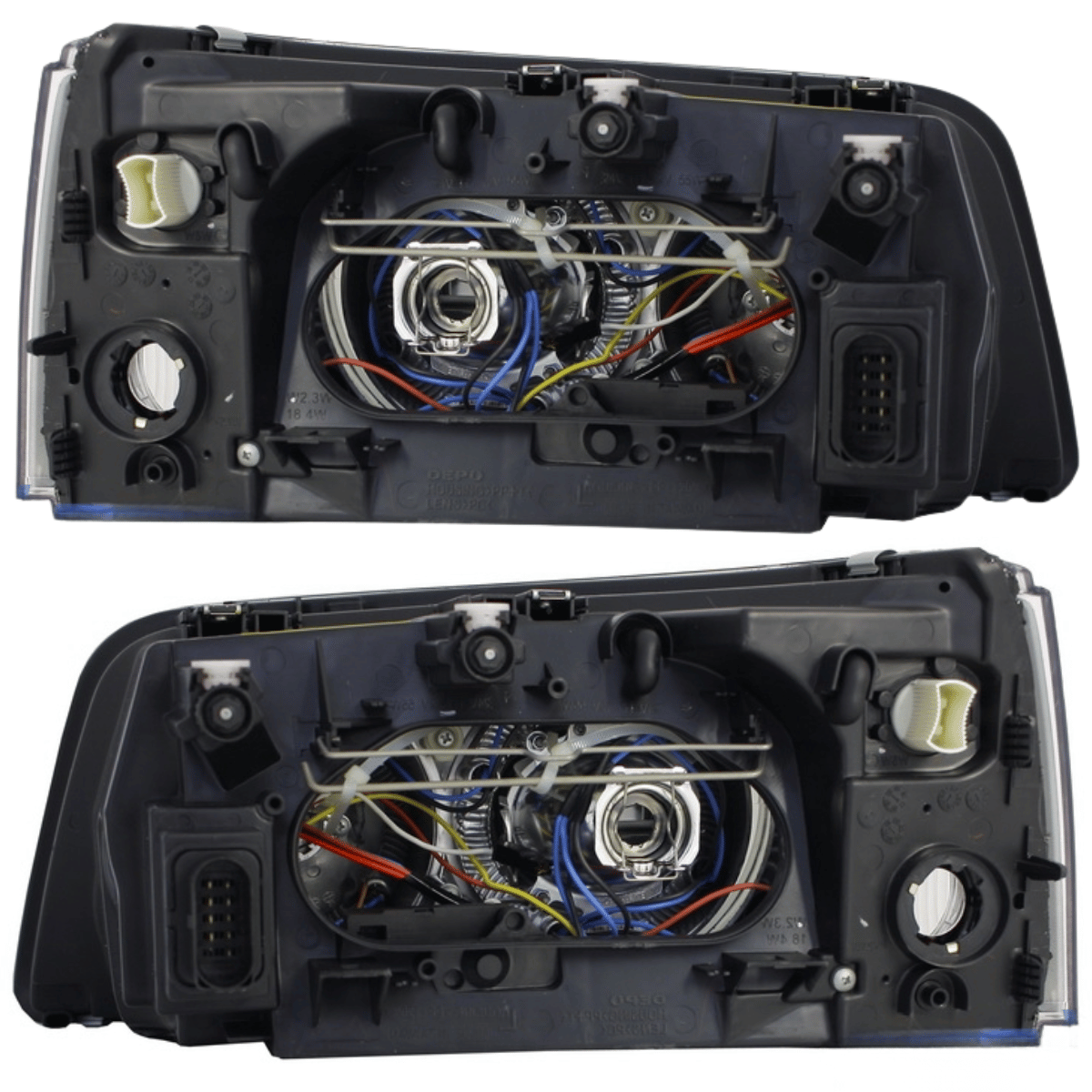 Rückseite LED Scheinwerfer für VW Golf 7, mit Anschlussstecker und Verkabelung, DEPO Qualität