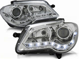 Led Scheinwerfer Set in chrom für VW Touran 1T GP 06-10