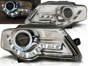 Led Scheinwerfer Set in chrom für VW Passat B6 3C 03.2005-2010 - CR Tuning