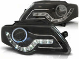 Led Scheinwerfer Set in schwarz für VW Passat B6 3C 03.2005-2010