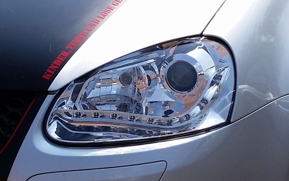 Led Scheinwerfer Set in chrom für VW Golf 5 V