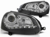 Led Scheinwerfer Set in schrom für VW Golf 5 V