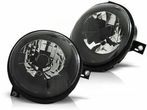 Scheinwerfer Set VW Lupo 98-05 schwarz, schwarze Frontscheinwerfer für den VW Lupo, Tuning Scheinwerfer