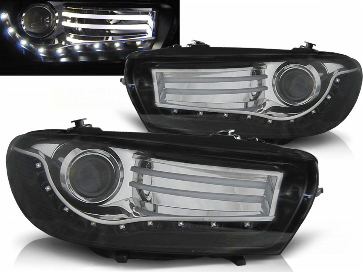 Scheinwerfer Set schwarz für VW Scirocco 2008-04.2014