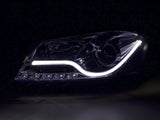 Led Light Tube Scheinwerfer in chrom für VW Passat 3C B7 10.10-10.2014