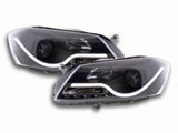 Led Light Tube Scheinwerfer Set schwarz für VW Passat 3C 10/2010-10/2014