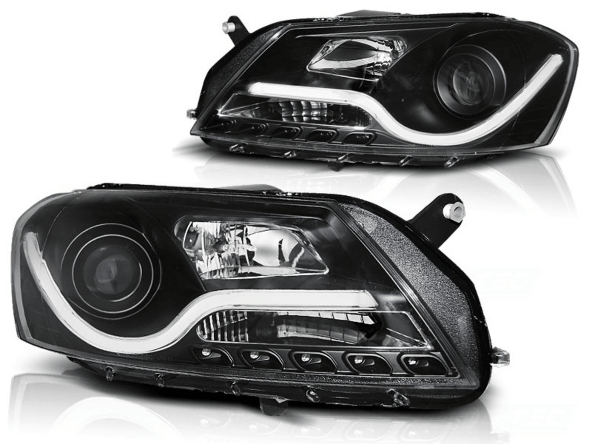 Schwarze LED Scheinwerfer mit Tagfahrlicht für Chevrolet Malibu 2008-2012