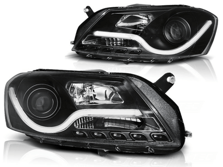 Schwarze LED Scheinwerfer mit Tagfahrlicht für Chevrolet Malibu 2008-2012