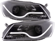 Led Light Tube Scheinwerfer Set schwarz VW Passat 3C 2010-2014 mit Lichtleiste