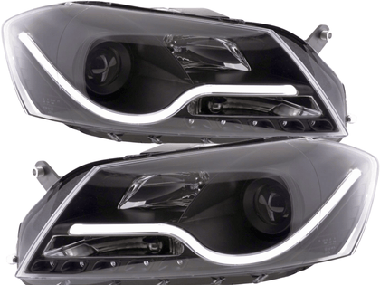Led Light Tube Scheinwerfer Set schwarz für VW Passat 3C 10/2010-10/2014