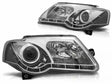 Scheinwerfer Set für VW Passat B6 3C 03.2005-2010 LED Tagfahrlicht chrom - CR Tuning