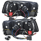 LED Tagfahrlicht Scheinwerfer Set für VW T5 04.2003-08.2009 schwarz