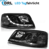 LED Tagfahrlicht Scheinwerfer Set für VW T5 04.2003-08.2009 schwarz