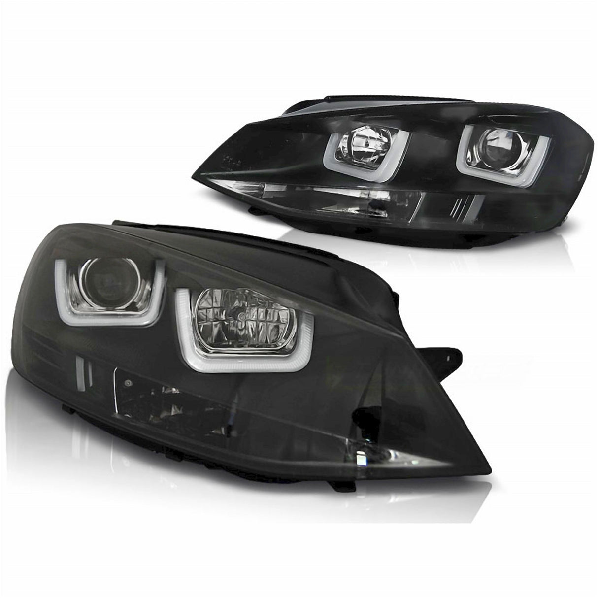 LED Tagfahrlicht Scheinwerfer in schwarz für VW Golf 7 VII 11.2012-2017
