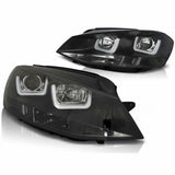 LED Tagfahrlicht Scheinwerfer in schwarz für VW Golf 7 VII 11.2012-2017