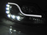 LED Light Tube Scheinwerfer in schwarz für VW Jetta 1.11-18