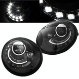 LED Scheinwerfer Set für VW New Beetle 1998-2005 schwarz H7