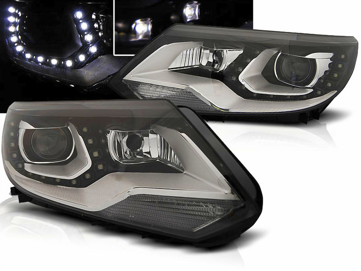 Für VW Tiguan 2011 - 12.2015 DRL schwarz
