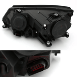 LED Scheinwerfer Set Schwarz für VW Tiguan I 07/2011-12/2015 mit Tagfahrlicht