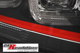 LED Red Line Tagfahrlicht Scheinwerfer in schwarz für VW Golf 7 VII 11.2012-2017