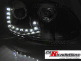 LED Tagfahrlicht Scheinwerfer in schwarz für VW Golf 5 V 10.2003-09