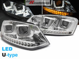Led Scheinwerfer Set in chrom für VW Polo 6R 09-03.2014