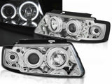 Angel Eyes Scheinwerfer CCFL chrom für VW Passat B5 3B 11.1996-08.2000