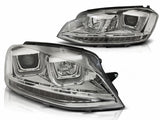 LED Scheinwerfer für VW Golf 7, Tagfahrlicht, Klarglasoptik, Tuning Scheinwerfer