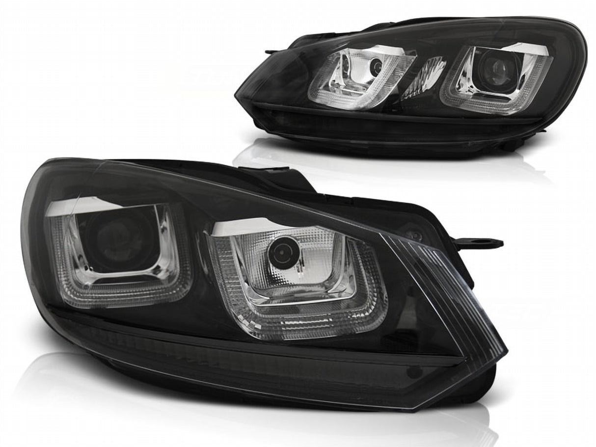 LED Scheinwerfer Set Black Line für VW Golf 6 VI 2008-2012 mit LED Tagfahrlicht