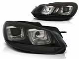 LED Scheinwerfer Set Black Line für VW Golf 6 VI 2008-2012 mit LED Tagfahrlicht