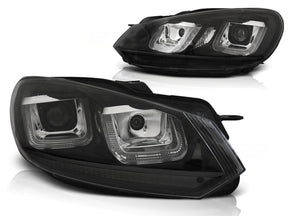 LED Scheinwerfer Set Black Line für VW Golf 6 VI 2008-2012 mit LED Tagfahrlicht