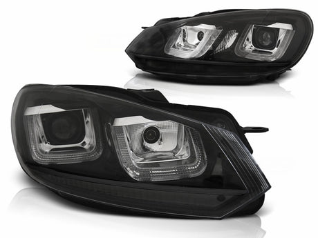 LED Scheinwerfer Set Black Line für VW Golf 6 VI 2008-2012 mit LED Tagfahrlicht