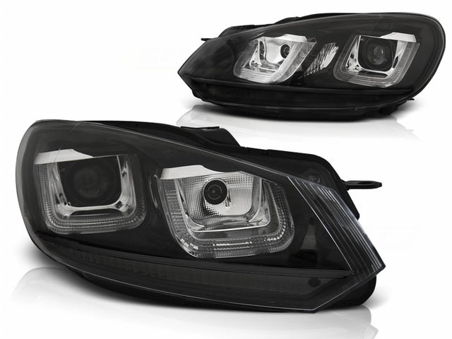 LED Scheinwerfer Set Black Line für VW Golf 6 VI 2008-2012 mit LED Tagfahrlicht