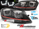 Led Tagfahrlicht Scheinwerfer dynamische Blinker für VW Golf 7 VII 11.2012-2017