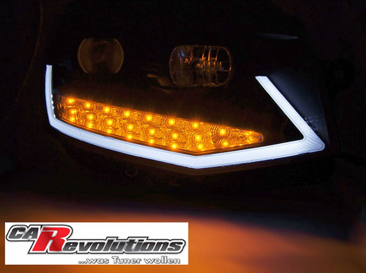 Led Tagfahrlicht dynamische Blinker Scheinwerfer für VW T6  2015-2019 in schwarz