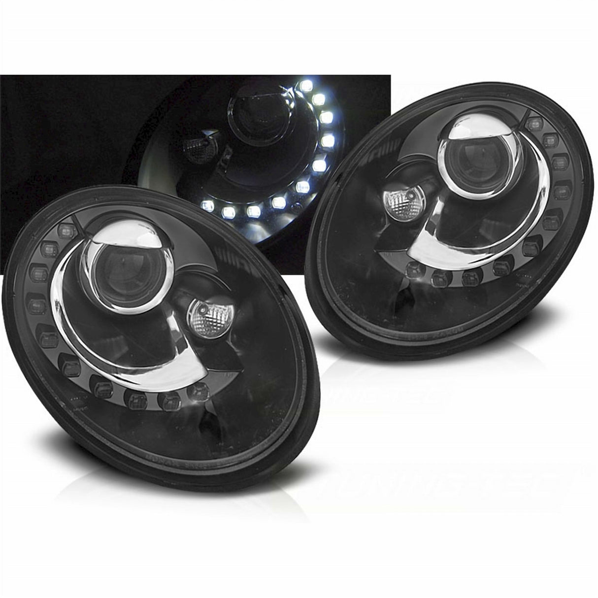 LED Scheinwerfer Set für VW New Beetle 2006-2012 schwarz