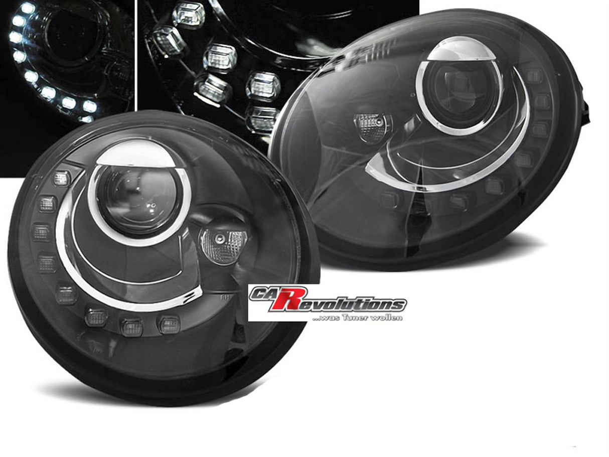 LED Scheinwerfer Set für VW New Beetle 2006-2012 schwarz