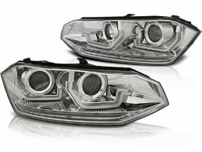 LED Scheinwerfer Set chrom für VW Polo AW 2G 2017+ mit dynamischem Blinker