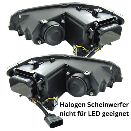 Halogen Scheinwerfer nicht für LED geeignet, KFZ Zubehör von CR-Tuning