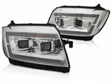 LED Scheinwerfer für Ford F-150 2015-2017 Chrom mit Tagfahrlicht Streifen