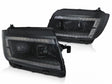 LED Scheinwerfer Set Schwarz VW Crafter II 2017– mit LED Tagfahrlicht und dynamischen Blinkern