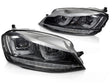 LED Scheinwerfer Set Schwarz Black Line Golf 7 VII mit LED Tagfahrlicht dynamischen Blinkern