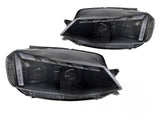 Voll LED Scheinwerfer Set dynamischem Blinker für VW Golf 7 2017-2019 schwarz