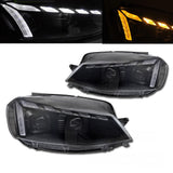 Voll LED Scheinwerfer Set dynamischem Blinker für VW Golf 7 2017-2019 schwarz