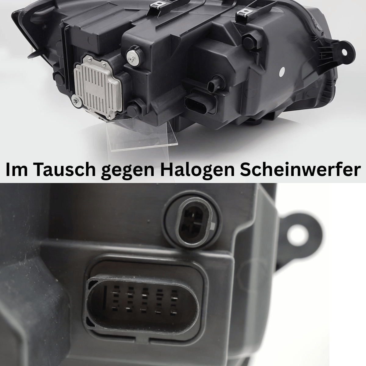 Voll LED Scheinwerfer Set Schwarz für VW T6 2015–2019 Transporter & Multivan mit LED Tagfahrlicht